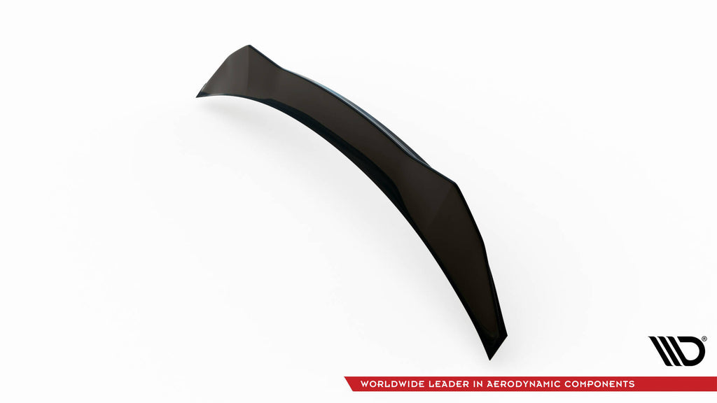 Maxton Design Niedriger Spoiler CAP 3D passend für Lexus RX F-Sport Mk4 Facelift schwarz Hochglanz