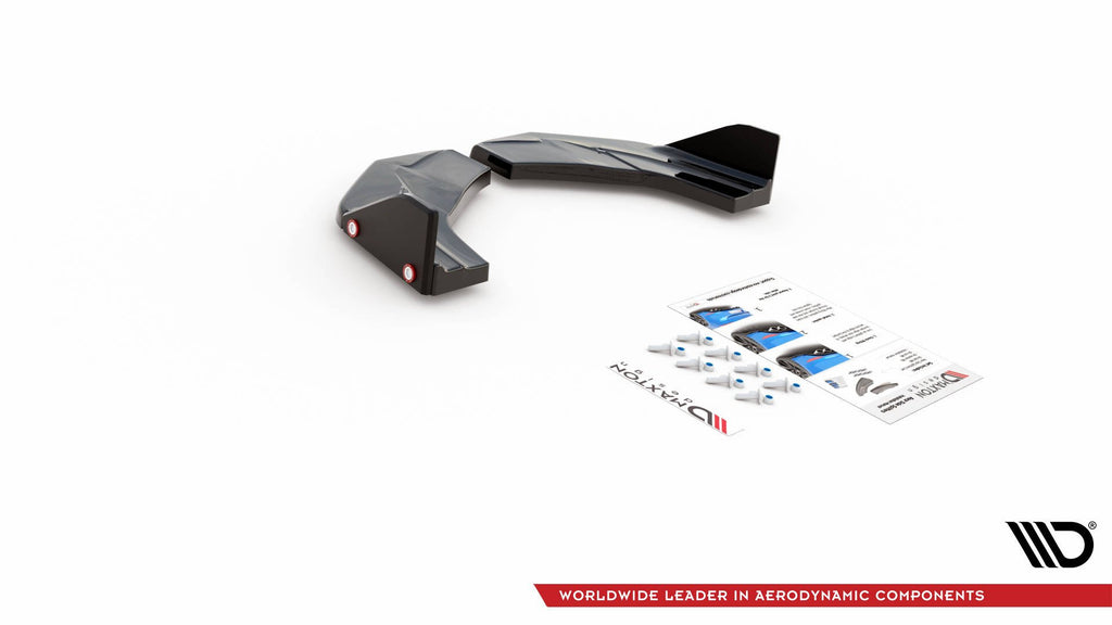 Maxton Design Heck Ansatz Flaps Diffusor V.7 + Flaps passend für Hyundai I30 N Mk3 Hatchback