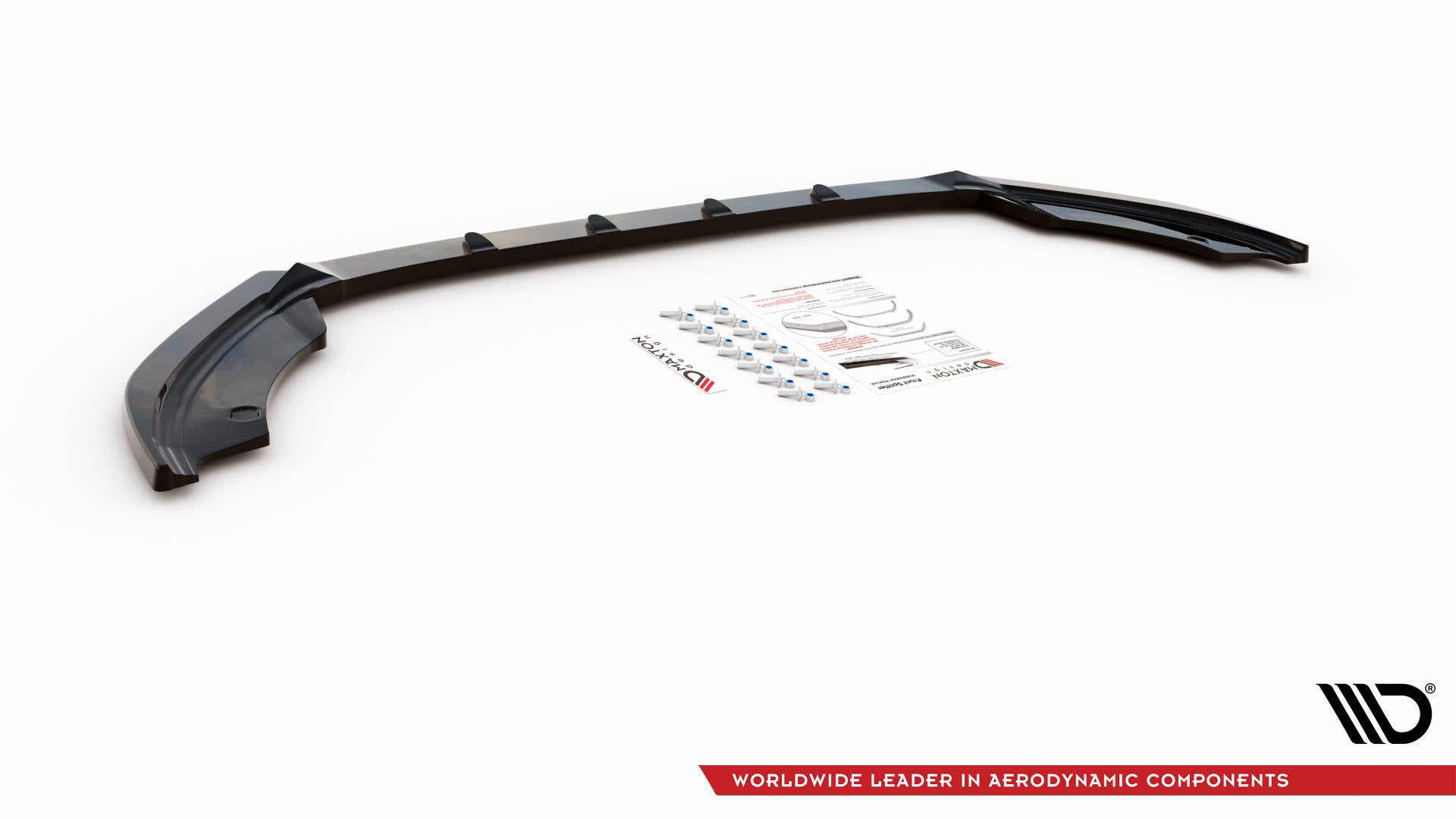 Maxton Design Street+ Spoilerlippe Front Ansatz V.2 passend für Seat Ibiza FR/ Standard Mk5 schwarz Hochglanz