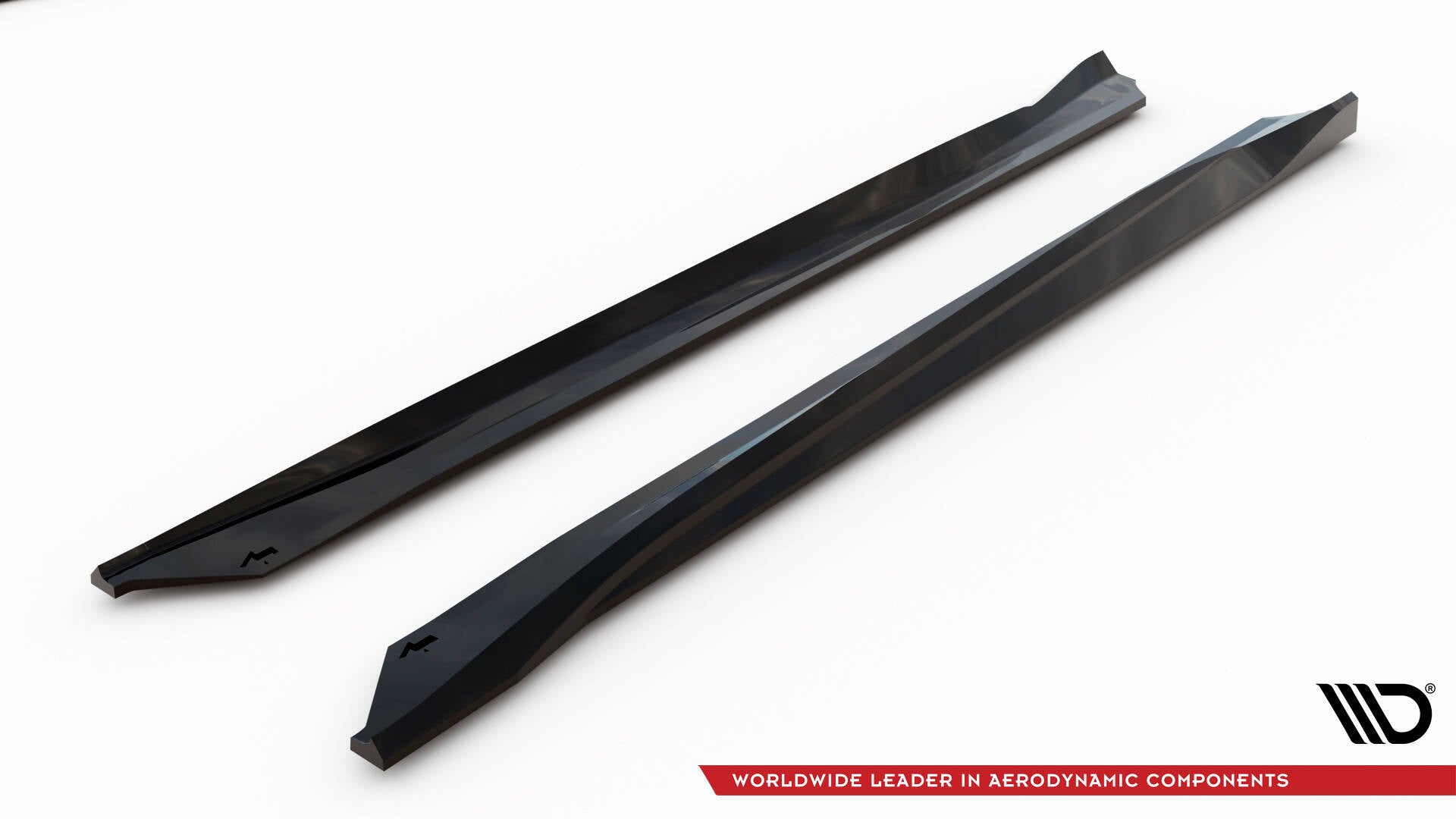 Maxton Design Street+ Seitenschweller Leisten V.2 passend für Chevrolet Camaro SS Mk6 Facelift schwarz Hochglanz