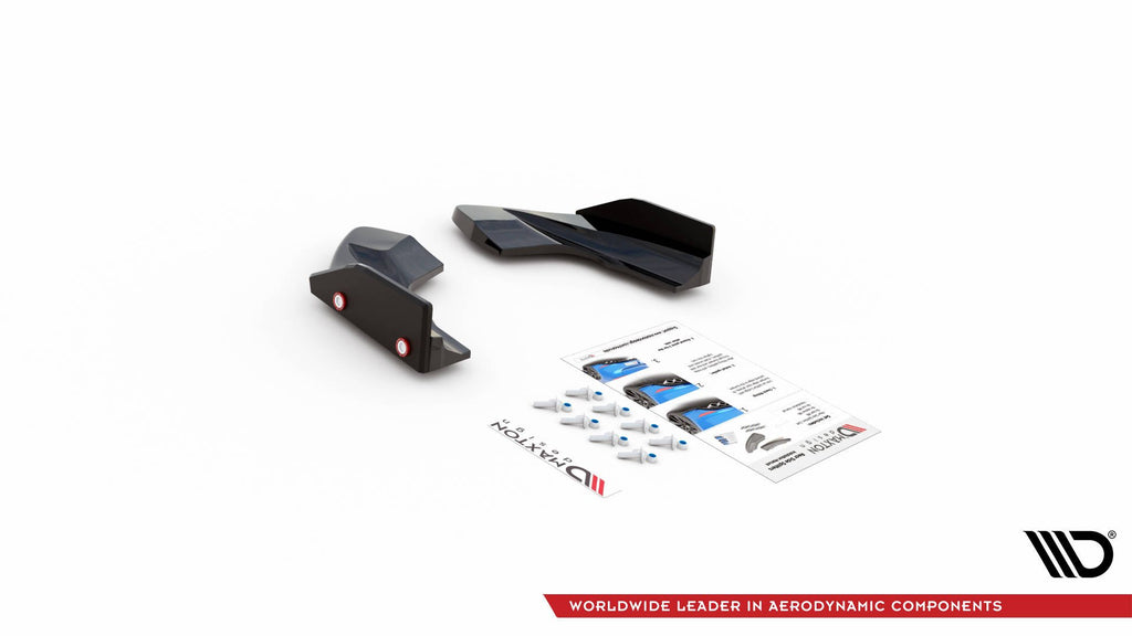 Maxton Design Heck Ansatz Flaps Diffusor V.2 + Flaps passend für VW Golf R Hatchback Mk8 Facelift