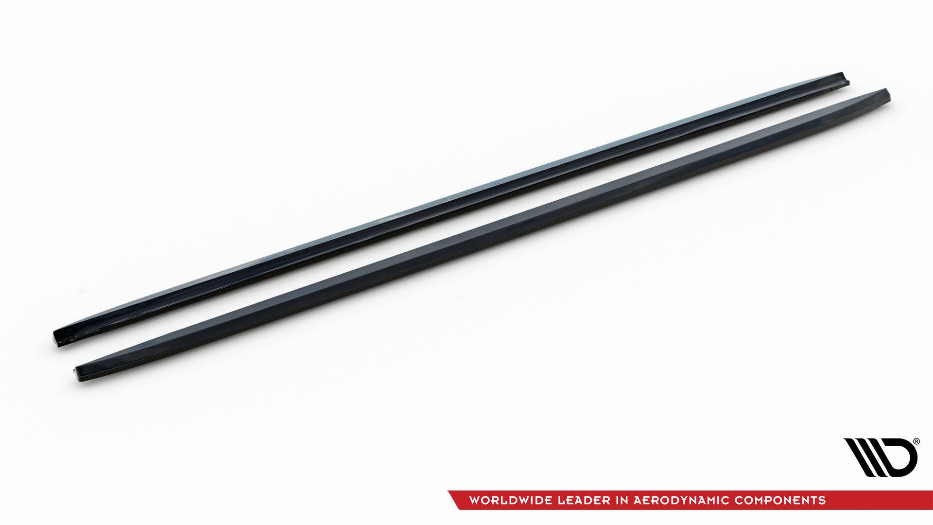 Maxton Design Street+ Seitenschweller Leisten passend für V.3 passend für Audi A4 / A4 S-Line / S4 B8 schwarz Hochglanz