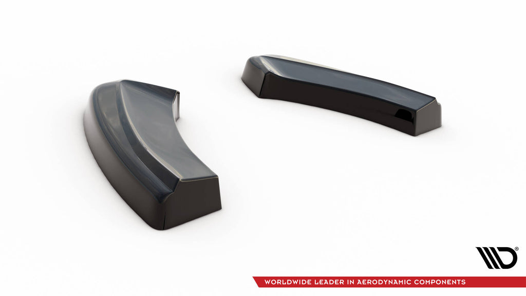 Maxton Design Heck Ansatz Flaps Diffusor passend für VW GOLF 7 GTI FACELIFT schwarz Hochglanz