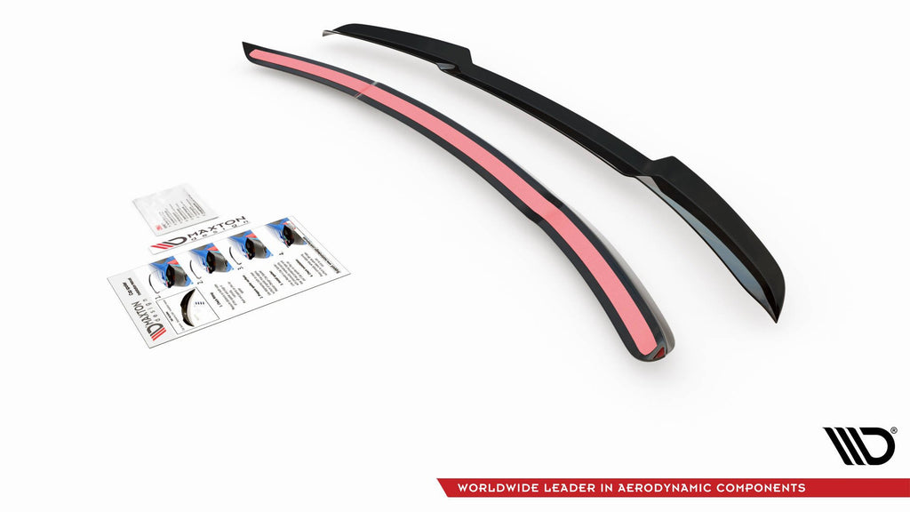 Maxton Design Spoiler CAP passend für Ford Mustang GT Mk6 Facelift schwarz Hochglanz