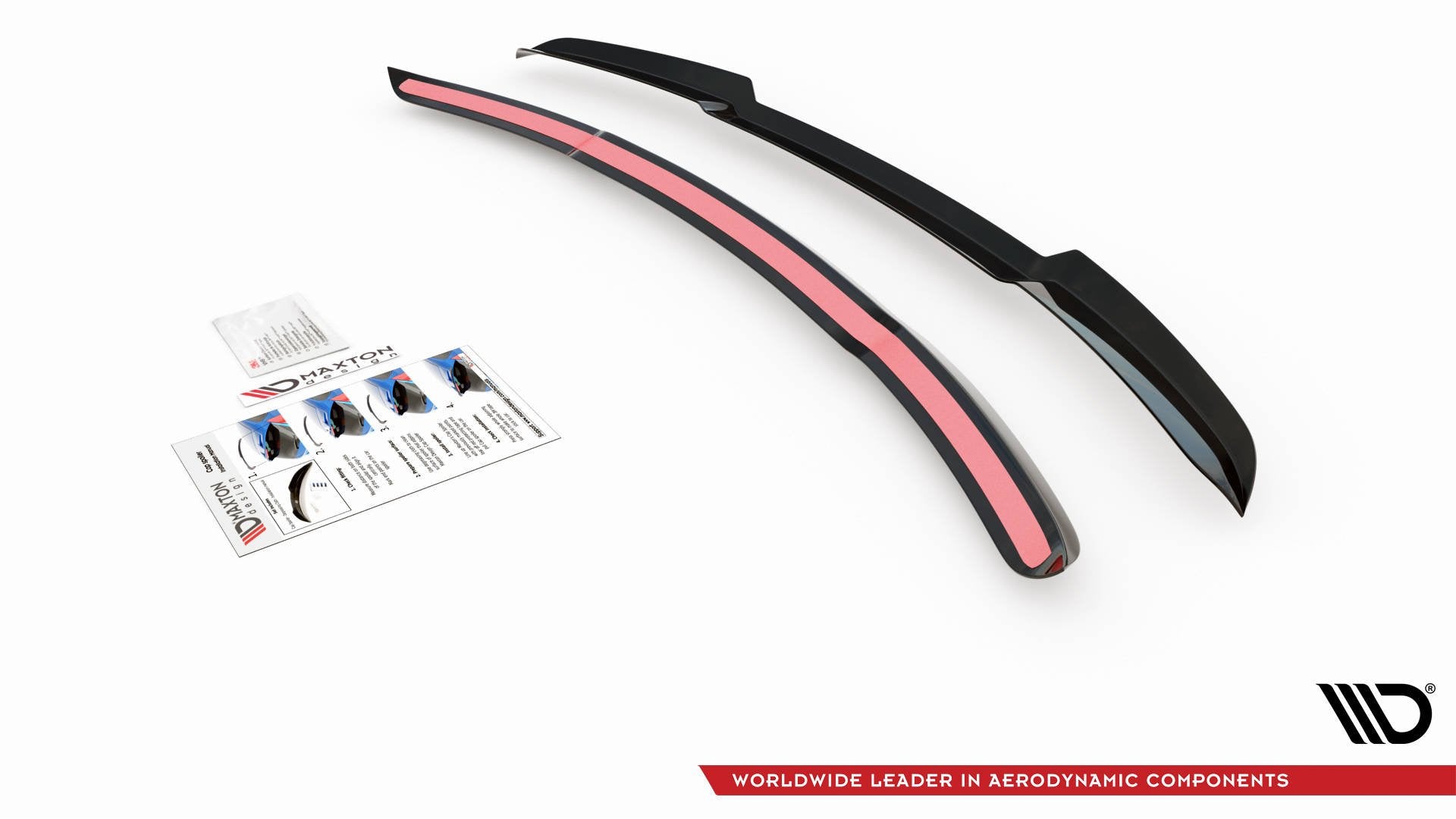 Maxton Design Spoiler CAP passend für Ford Mustang GT Mk6 Facelift schwarz Hochglanz