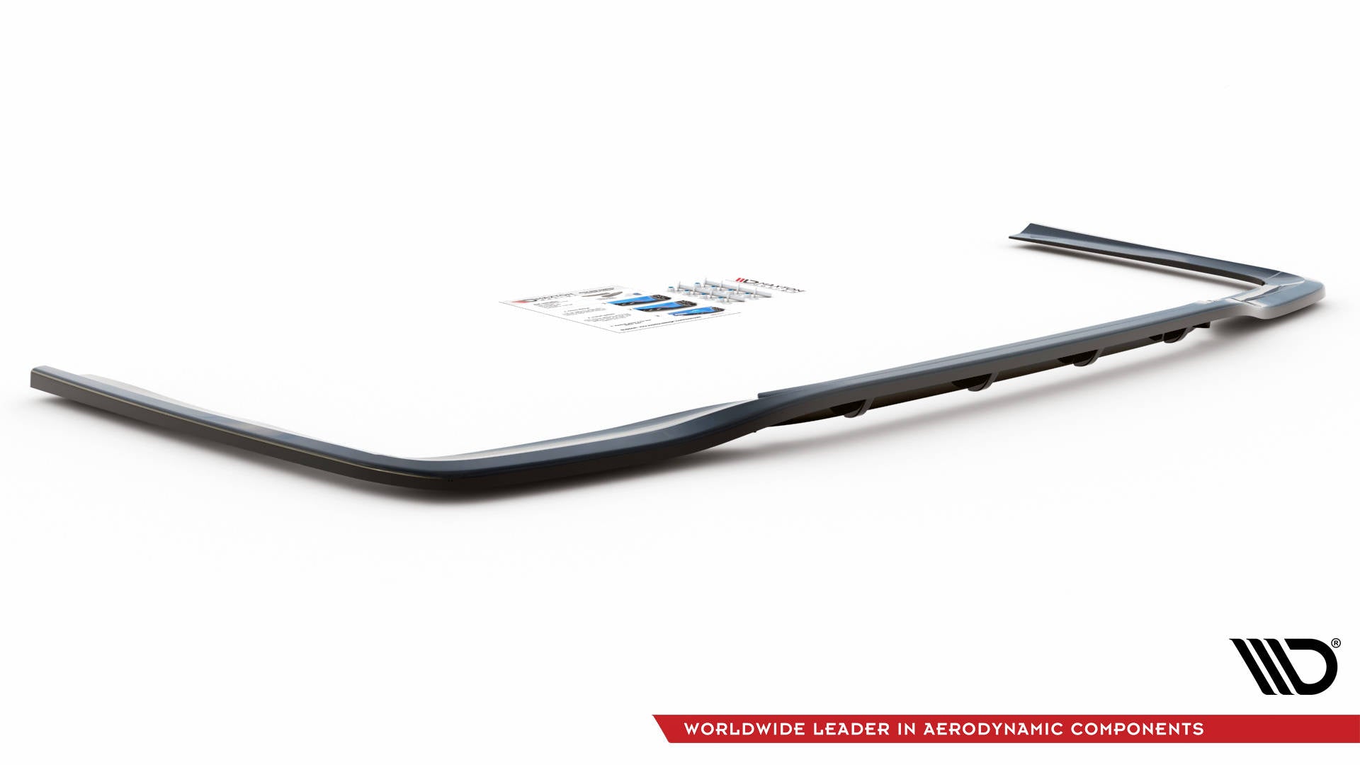 Maxton Design Street+ Mittlerer Diffusor RACE passend für Mercedes-Benz E AMG-Line Limousine W212 Facelift schwarz Hochglanz