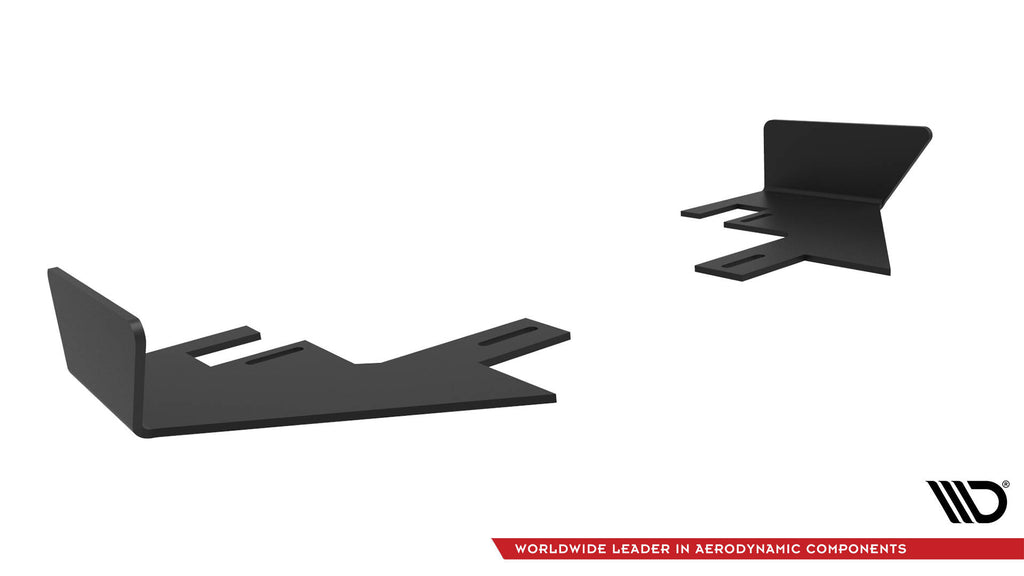 Maxton Design Hintere Seiten Flaps passend für Audi TT S 8S Facelift schwarz Hochglanz