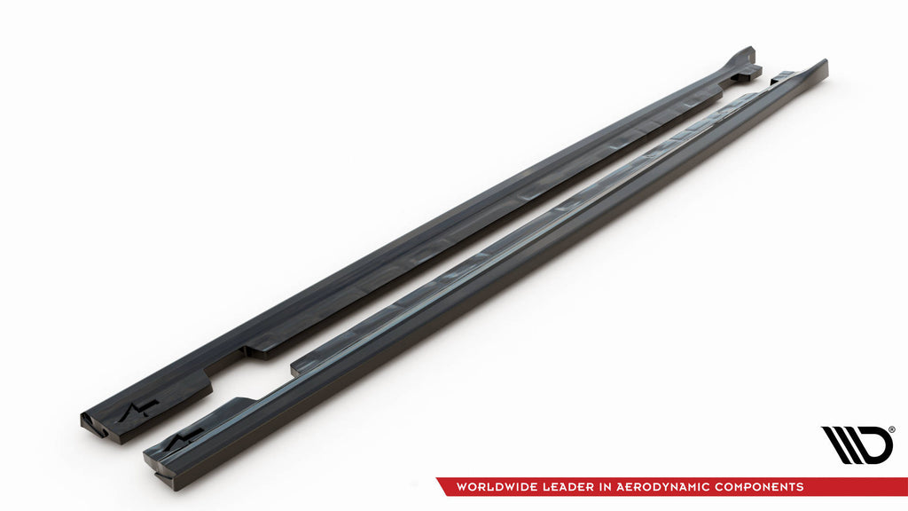 Maxton Design Street+ Seitenschweller Leisten passend für Citroen Berlingo Mk3 schwarz Hochglanz