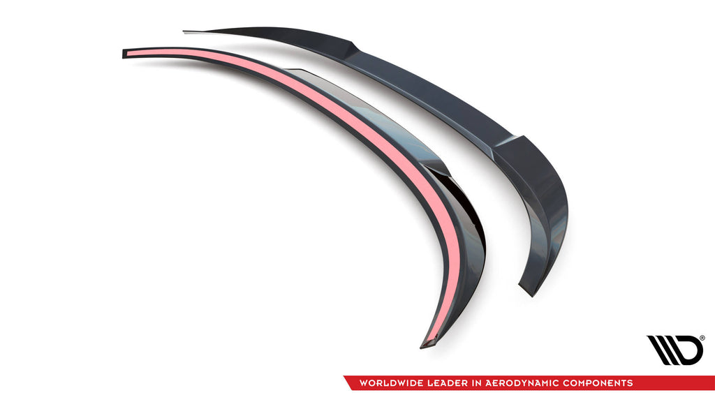 Maxton Design Spoiler CAP passend für Porsche 911 Carrera 4S 992 schwarz Hochglanz