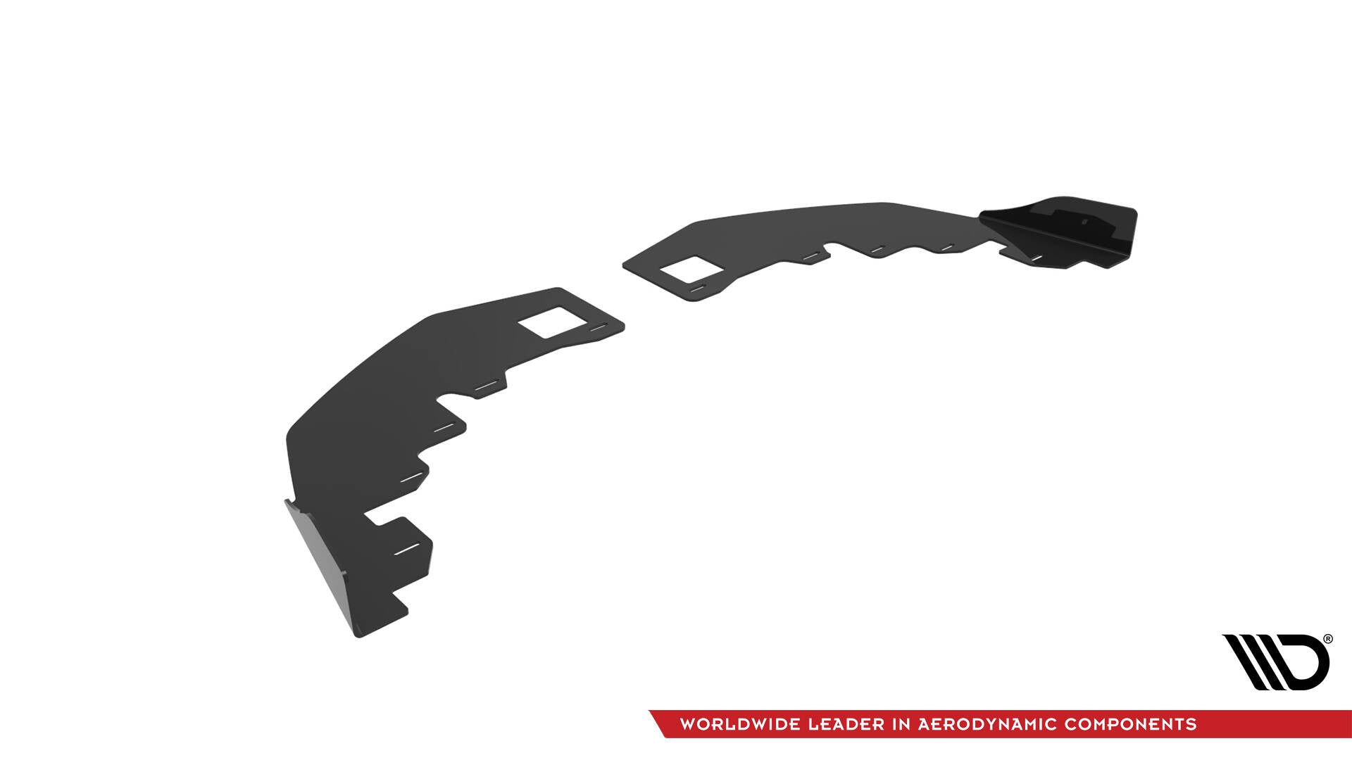 Maxton Design Front Stoßstange Flaps passend für BMW 1er M-Paket / M135i / 128ti F40 schwarz Hochglanz