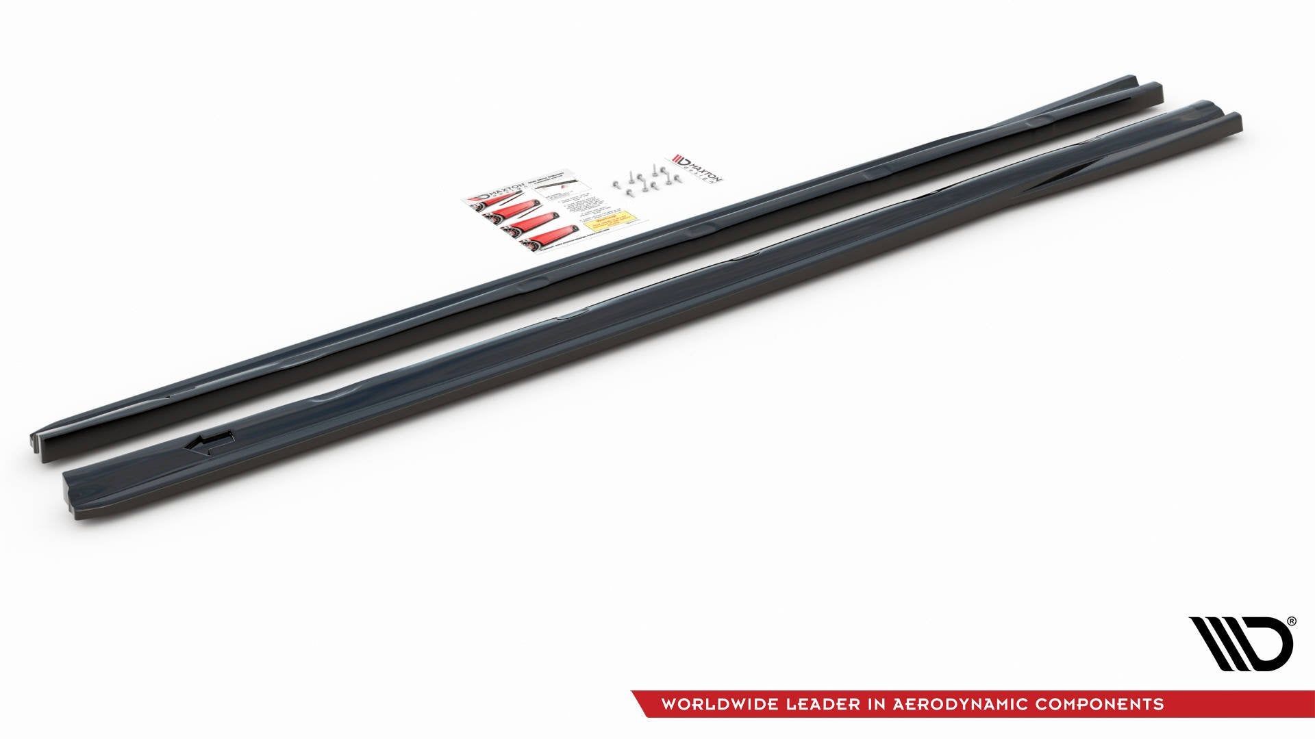 Maxton Design Street+ Seitenschweller Leisten passend für Peugeot 308 SW Mk2 schwarz Hochglanz