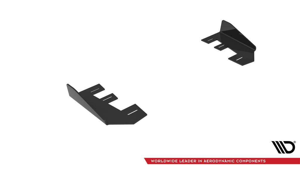 Maxton Design Hintere Seiten Flaps passend für BMW 2 Coupe G42 schwarz Hochglanz