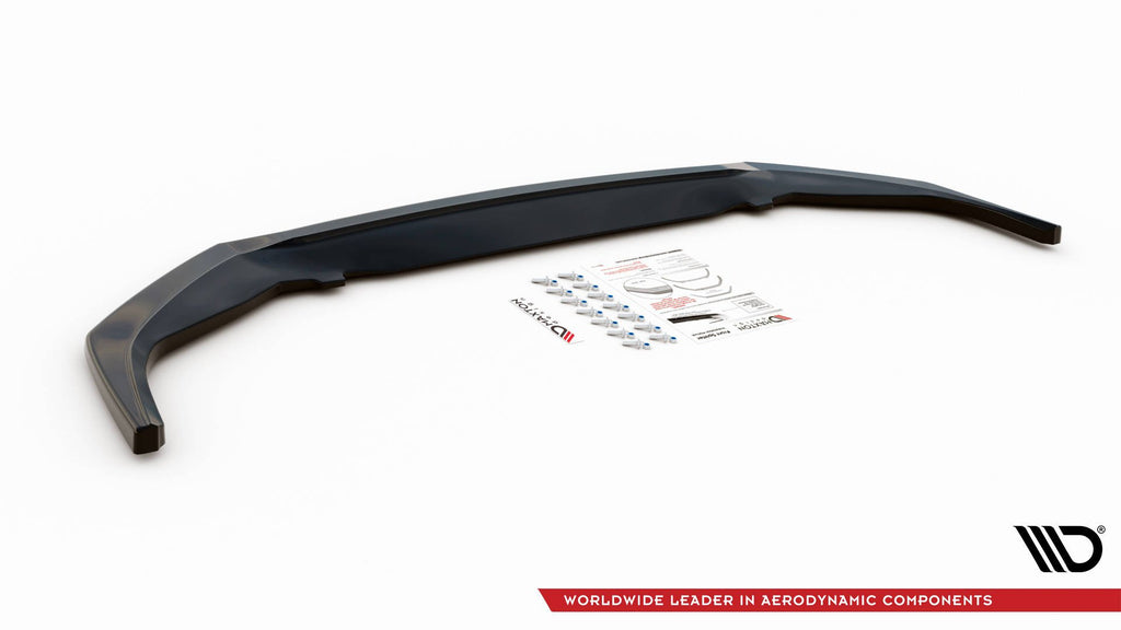 Maxton Design Street+ Spoilerlippe Front Ansatz V.1 passend für Toyota GR Yaris Mk4 schwarz Hochglanz