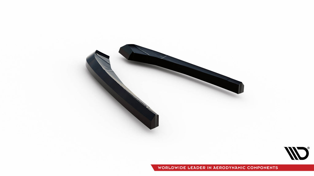 Maxton Design Heck Ansatz Flaps Diffusor V.1 passend für BMW X3 M F97 / F97 Facelift schwarz Hochglanz