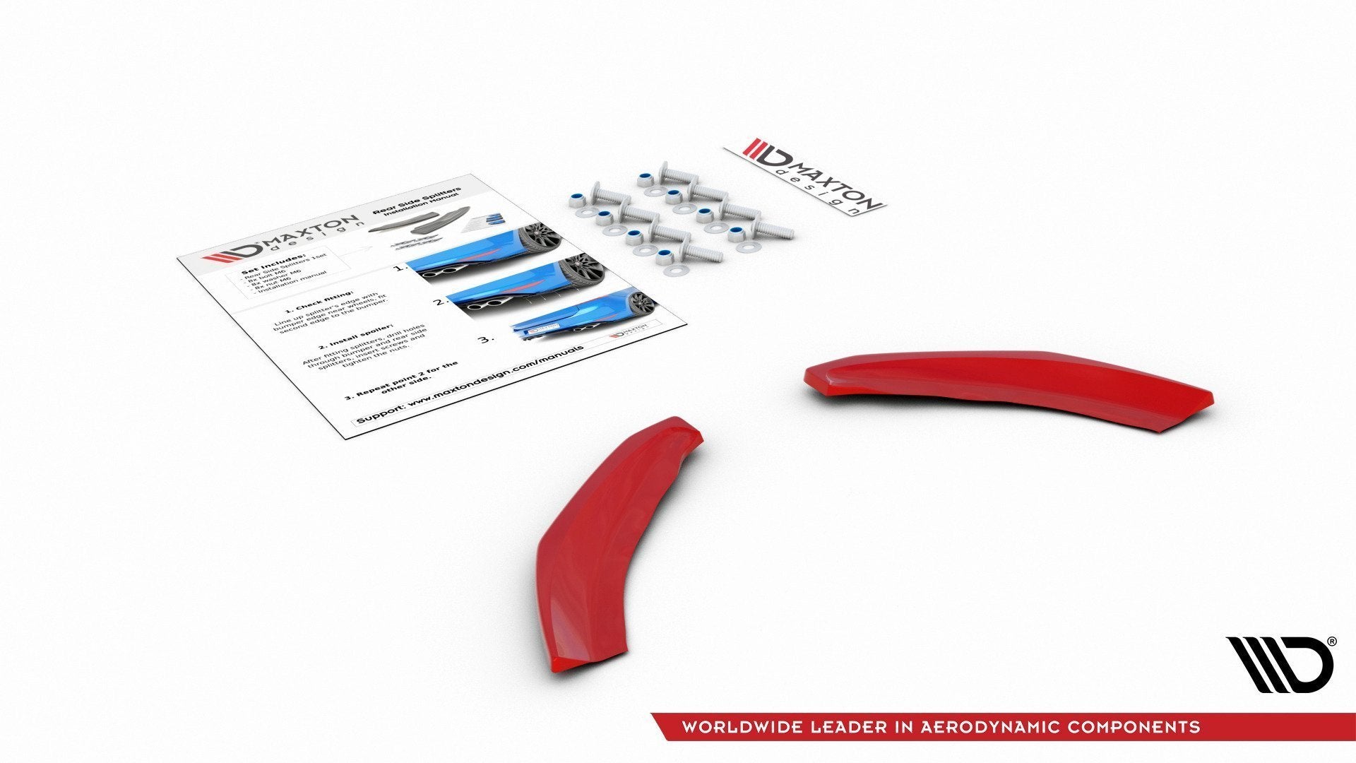 Maxton Design Heck Ansatz Flaps Diffusor passend für VW Polo GTI Mk6 schwarz Hochglanz