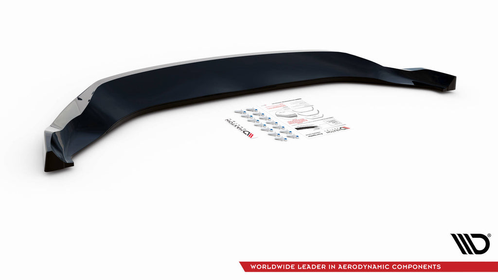 Maxton Design Street+ Spoilerlippe Front Ansatz V.1 passend für Ford Escape ST-Line Mk3 schwarz Hochglanz