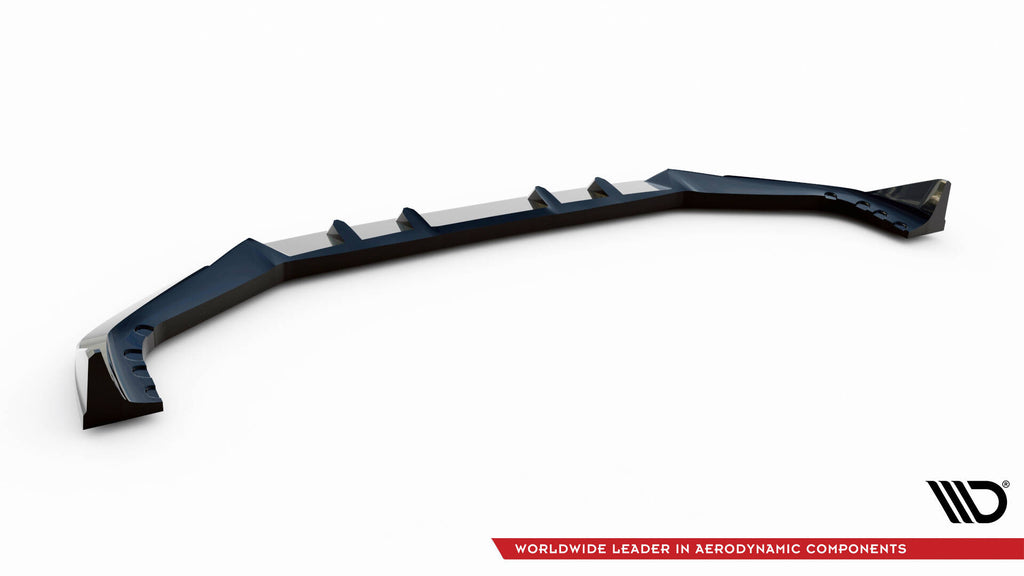 Maxton Design Street+ Spoilerlippe Front Ansatz V.2 passend für BMW X5 M F95 Facelift schwarz Hochglanz