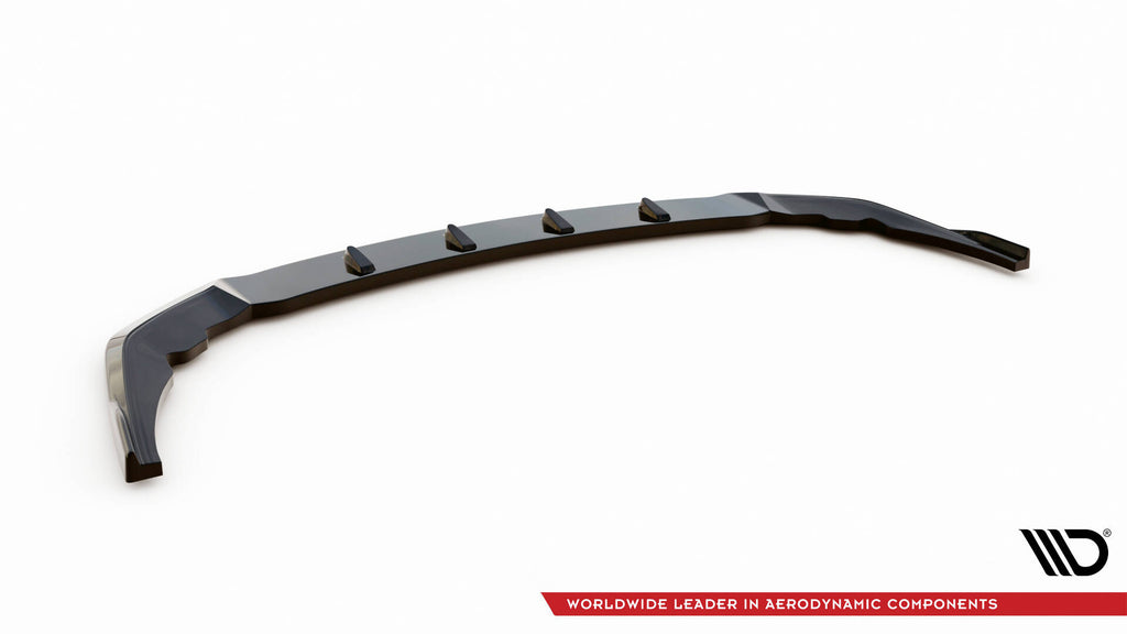 Maxton Design Street+ Spoilerlippe Front Ansatz passend für V.9 BMW M135i F40 schwarz Hochglanz