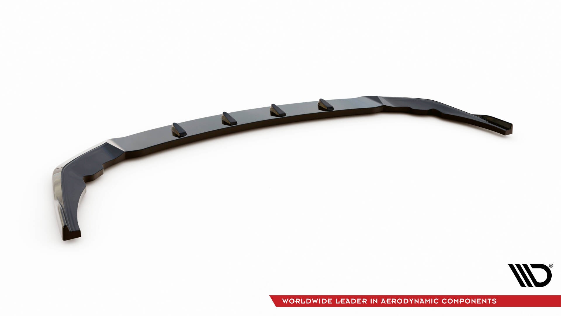 Maxton Design Street+ Spoilerlippe Front Ansatz passend für V.9 BMW M135i F40 schwarz Hochglanz