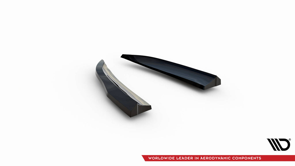 Maxton Design Heck Ansatz Flaps Diffusor passend für Porsche 718 Cayman GT4 RS 982c schwarz Hochglanz