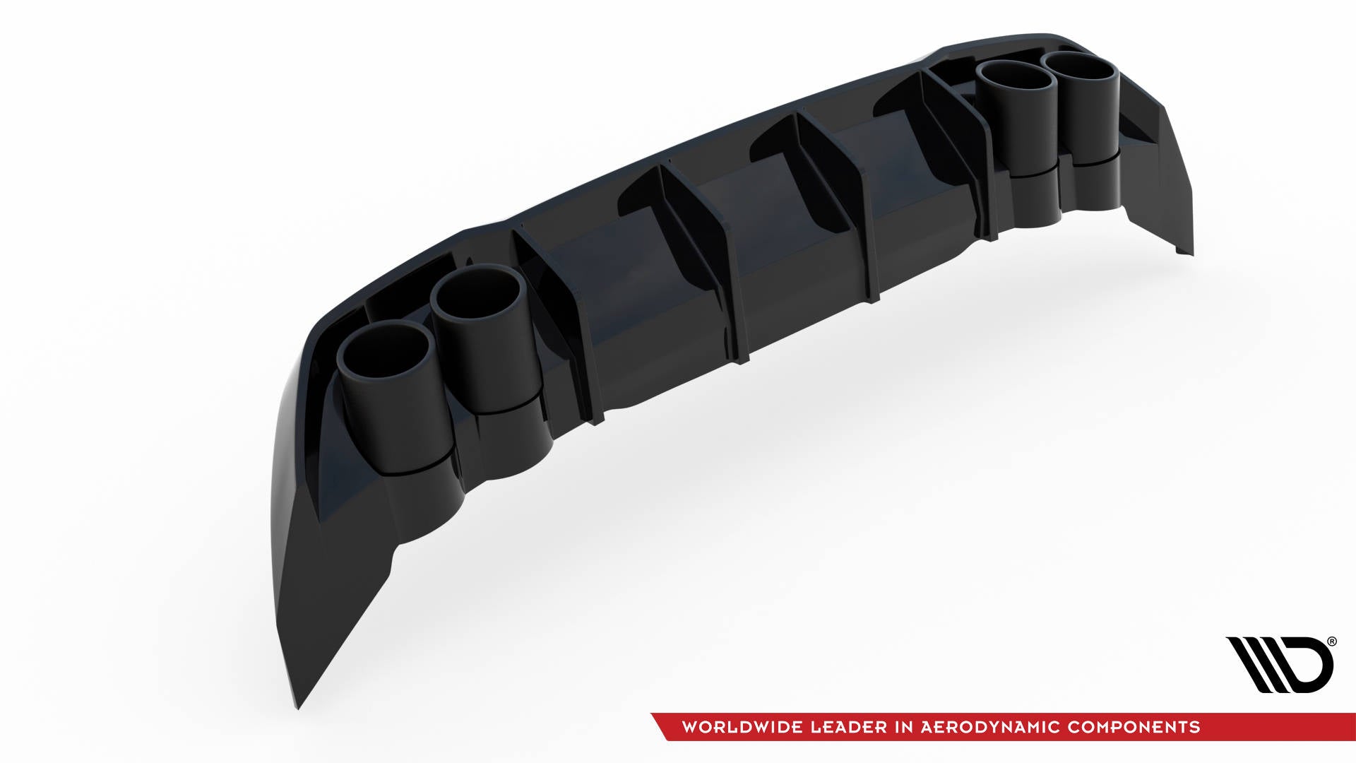 Maxton Design Diffusor Heck Ansatz + Endrohre passend für Seat Leon FR Hatchback Mk4