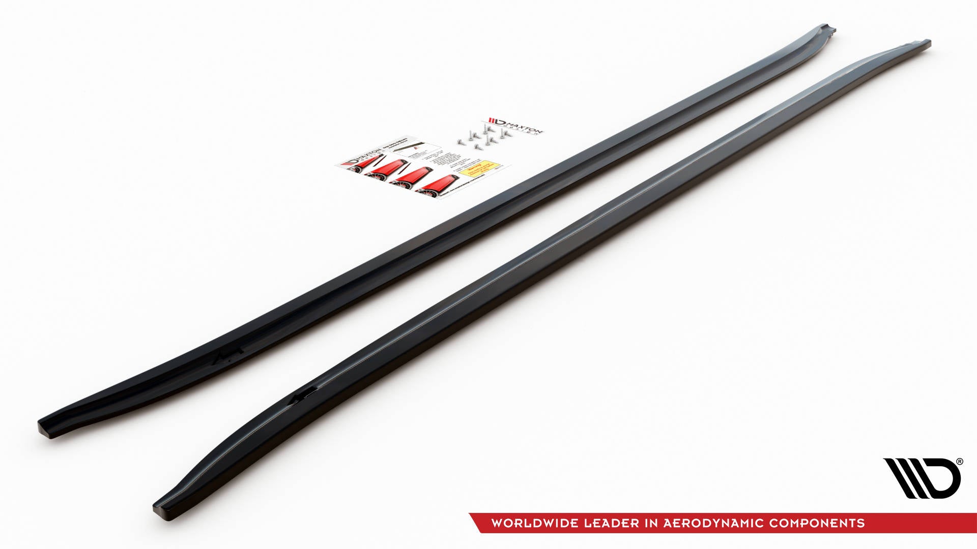Maxton Design Street+ Seitenschweller Leisten passend für BMW 7 M-Paket F01 schwarz Hochglanz
