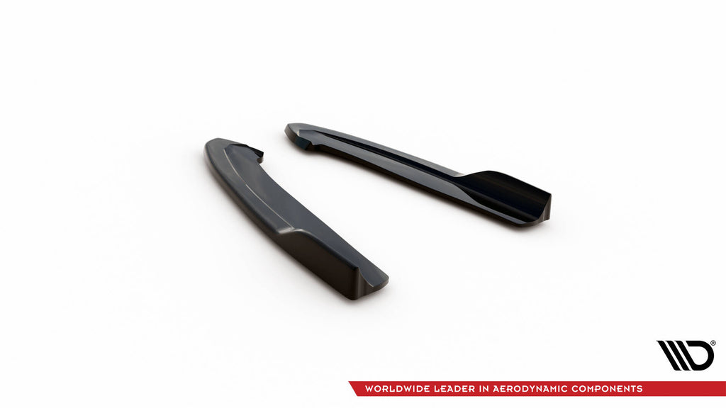 Maxton Design Heck Ansatz Flaps Diffusor V.6 passend für Ford Focus Kombi ST Mk4 schwarz Hochglanz
