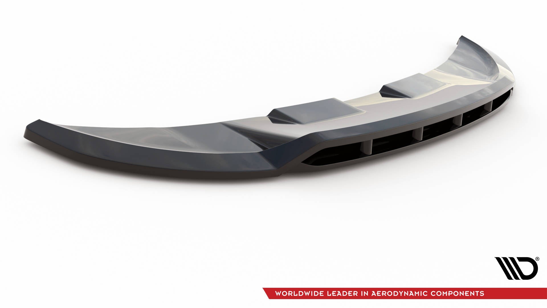Maxton Design Street+ Spoilerlippe Front Ansatz V.2 passend für Land Rover Range Rover Sport SVR Mk2 schwarz Hochglanz