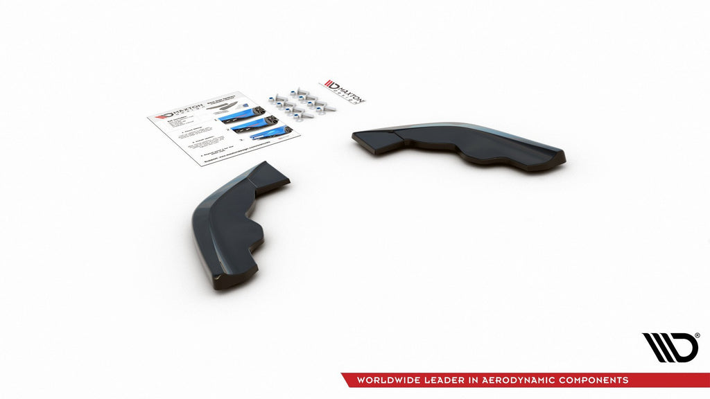 Maxton Design Heck Ansatz Flaps Diffusor V.3 passend für BMW 1er F40 M-Paket/ M135i schwarz Hochglanz