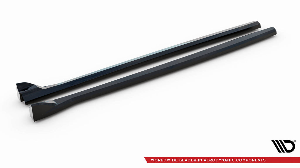 Maxton Design Street+ Seitenschweller Leisten passend für Volvo C40 Mk1 schwarz Hochglanz