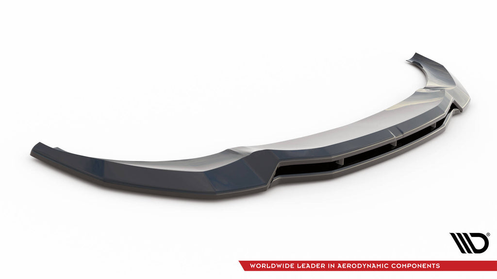 Maxton Design Street+ Spoilerlippe Front Ansatz V.1 passend für BMW X3 M40d / M40i / M-Paket G01 schwarz Hochglanz