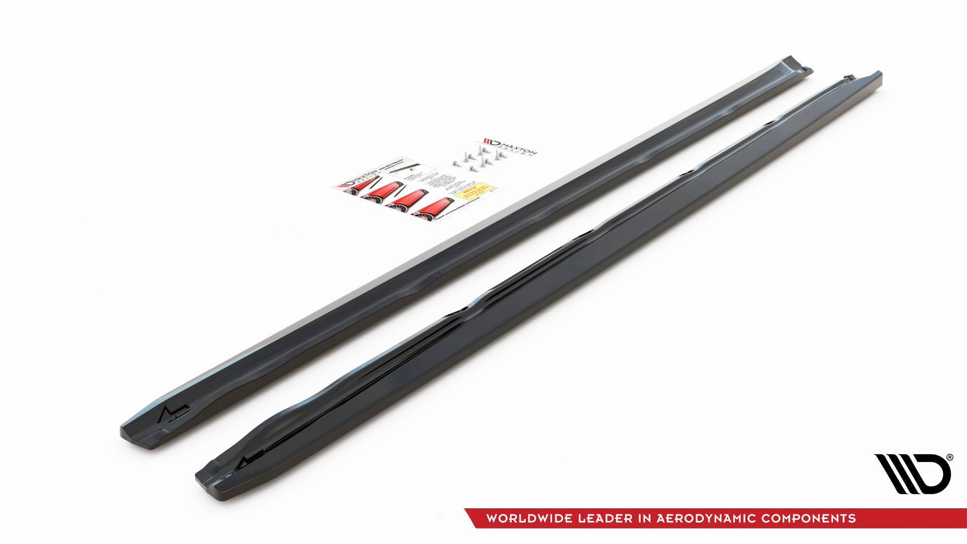 Maxton Design Street+ Seitenschweller Leisten passend für Bentley Continental GT V8 S Mk2 schwarz Hochglanz