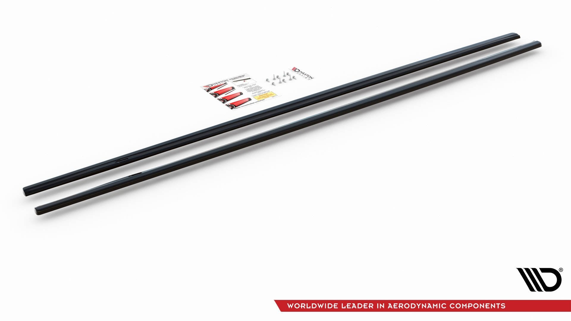 Maxton Design Street+ Seitenschweller Leisten passend für BMW M5 / 5 M-Paket E39 schwarz Hochglanz
