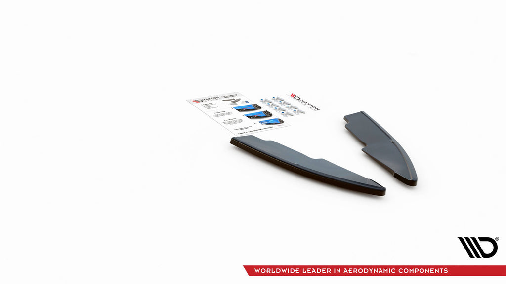 Maxton Design Heck Ansatz Flaps Diffusor für Ford Kuga ST-Line Mk3 Carbon Look