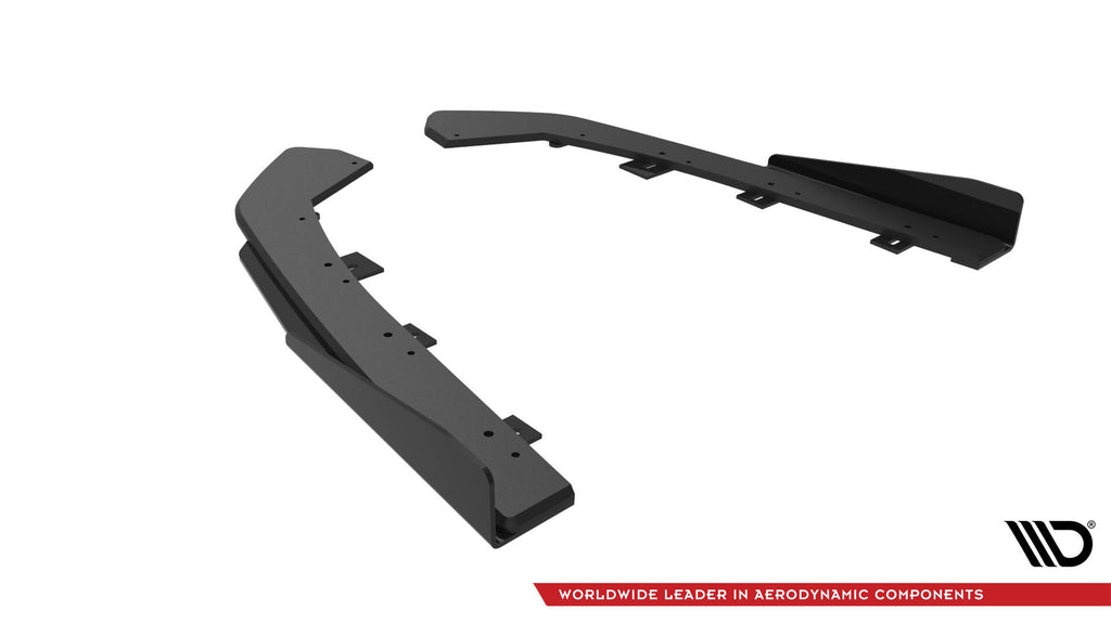 Maxton Design Street Pro Heck Ansatz Flaps Diffusor + Flaps passend für VW Jetta GLI Mk7 schwarz Hochglanz