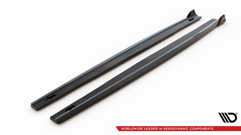 Maxton Design Street+ Seitenschweller Leisten passend für BMW X3 M-Paket F25 schwarz Hochglanz