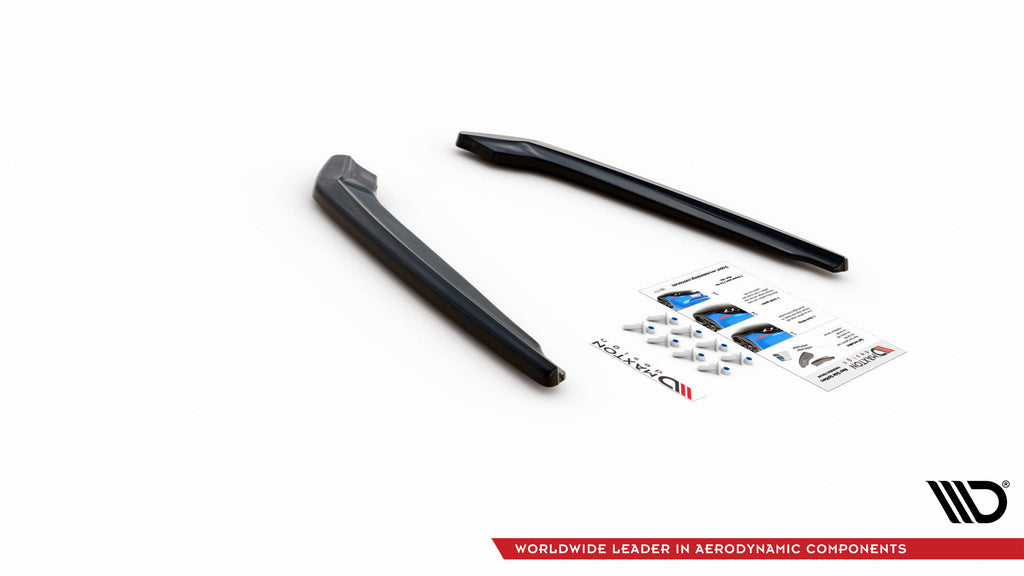 Maxton Design Heck Ansatz Flaps Diffusor V.1 passend für BMW M5 F90 Facelift schwarz Hochglanz