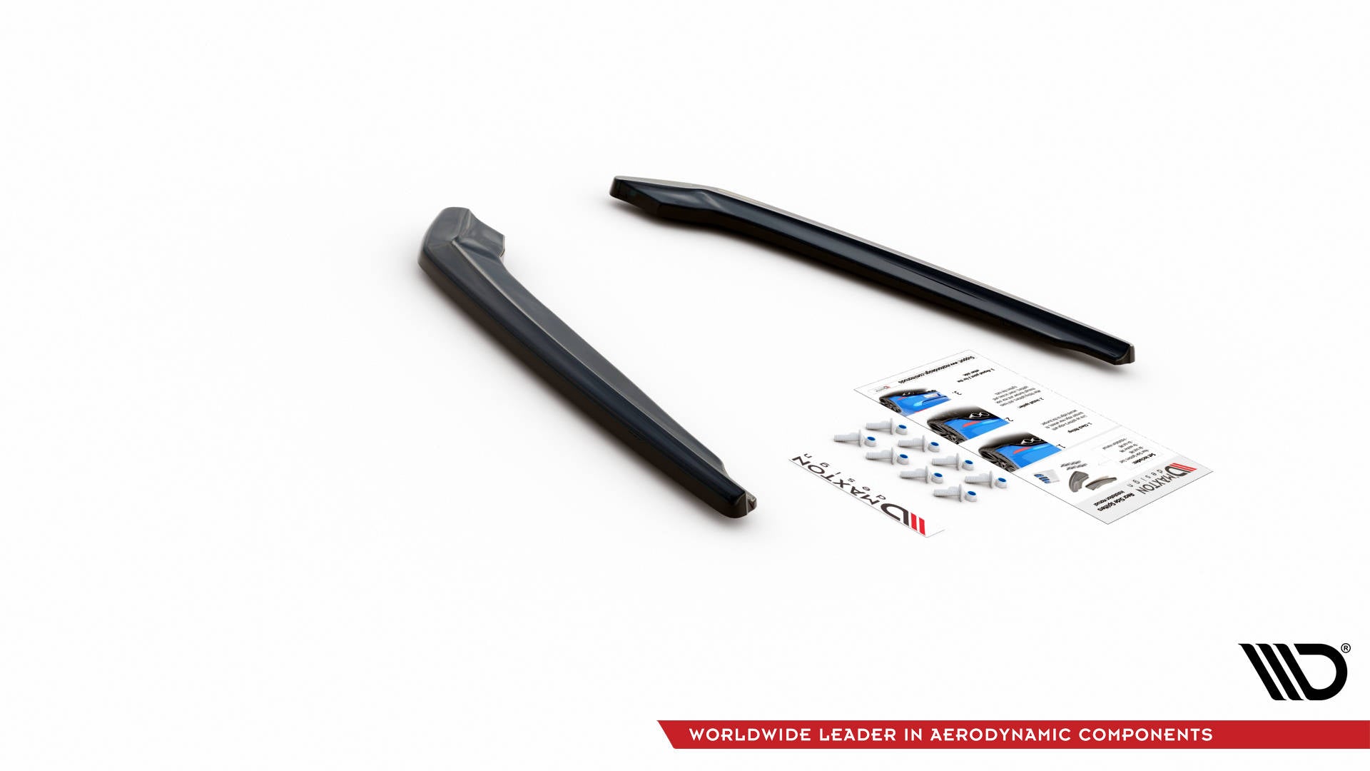 Maxton Design Heck Ansatz Flaps Diffusor V.1 passend für BMW M5 F90 Facelift schwarz Hochglanz