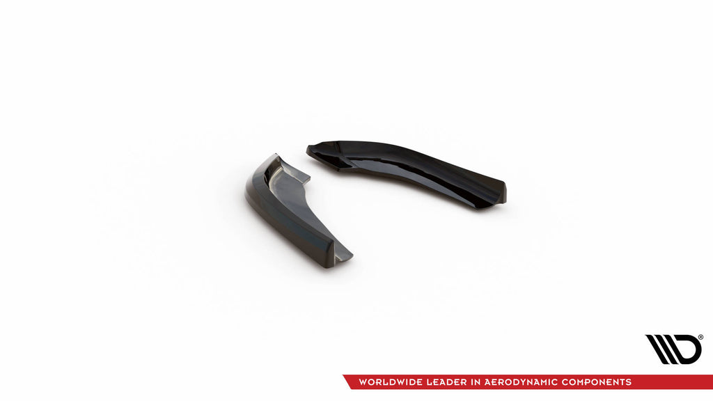 Maxton Design Heck Ansatz Flaps Diffusor V.5 passend für (Für heckansatz v.3) BMW 1er M-Paket / M135i / 128ti F40 schwarz Hochglanz
