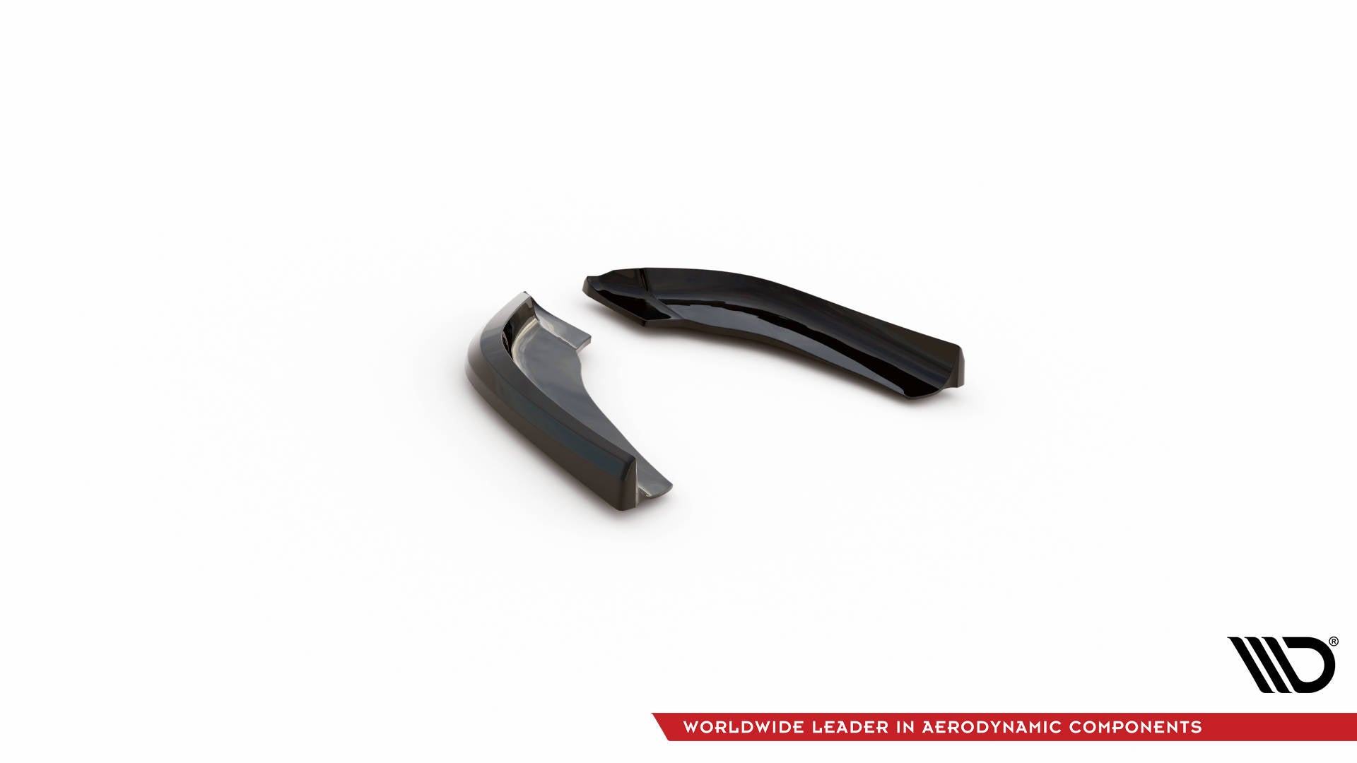 Maxton Design Heck Ansatz Flaps Diffusor V.5 passend für (Für heckansatz v.3) BMW 1er M-Paket / M135i / 128ti F40 schwarz Hochglanz