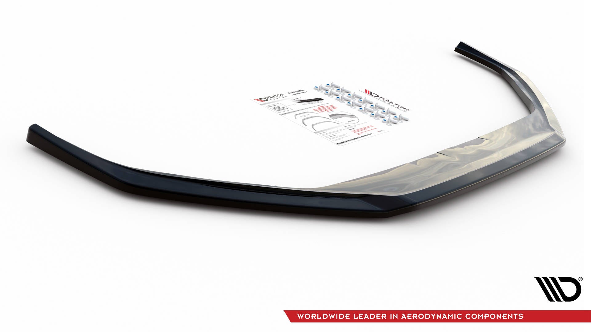 Maxton Design Street+ Spoilerlippe Front Ansatz V.2 passend für Peugeot 508 GT Mk1 Facelift schwarz Hochglanz