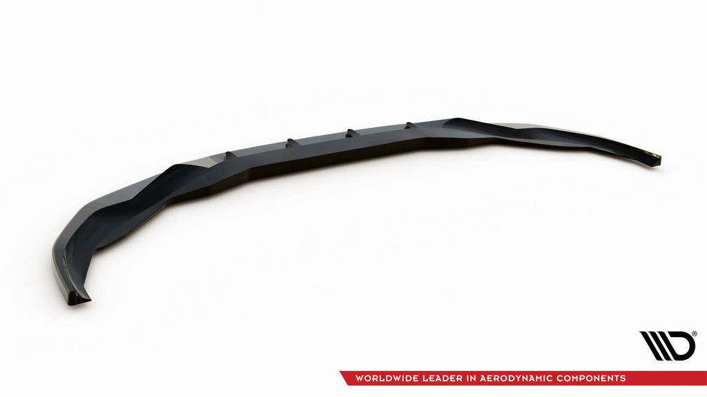 Maxton Design Street+ Spoilerlippe Front Ansatz V.3 passend für BMW 7 M-Paket G11 / G12 Facelift schwarz Hochglanz