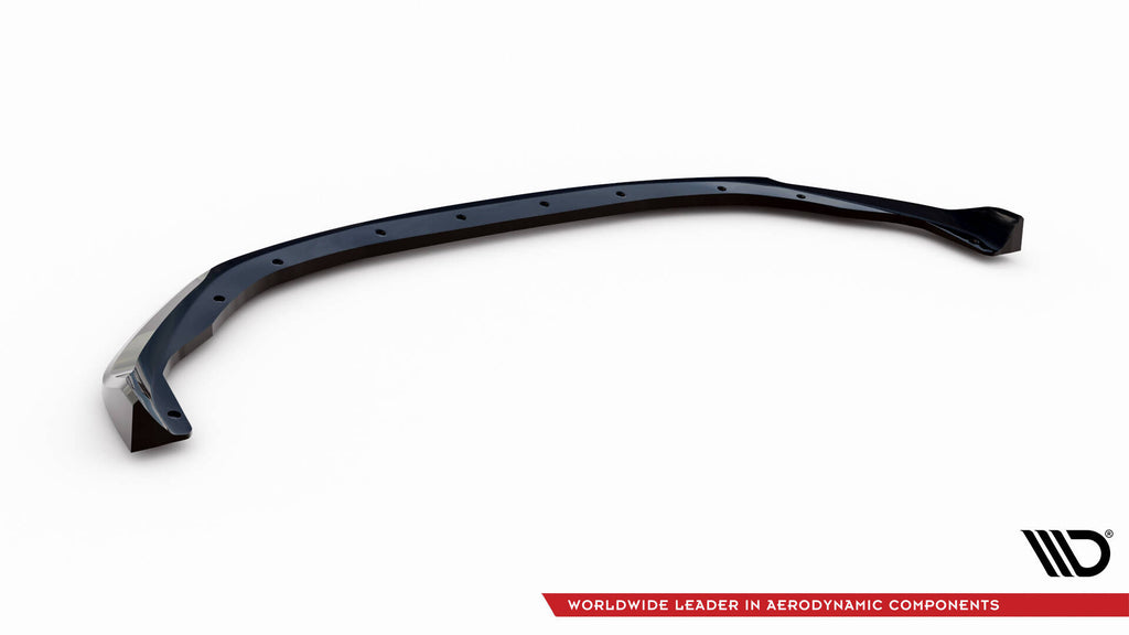 Maxton Design Street+ Spoilerlippe Front Ansatz V.1 passend für Renault Clio R.S. Line Mk5 schwarz Hochglanz