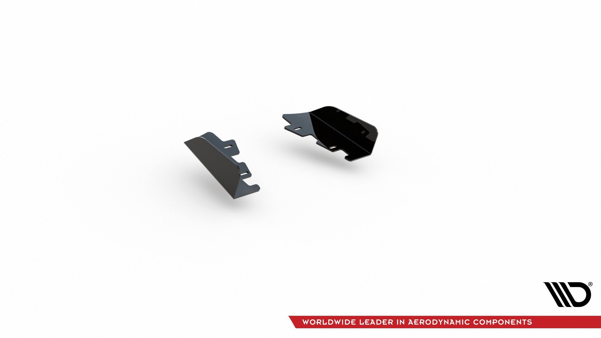 Maxton Design Hintere Seiten Flaps passend für Ford Focus ST Mk4 schwarz Hochglanz