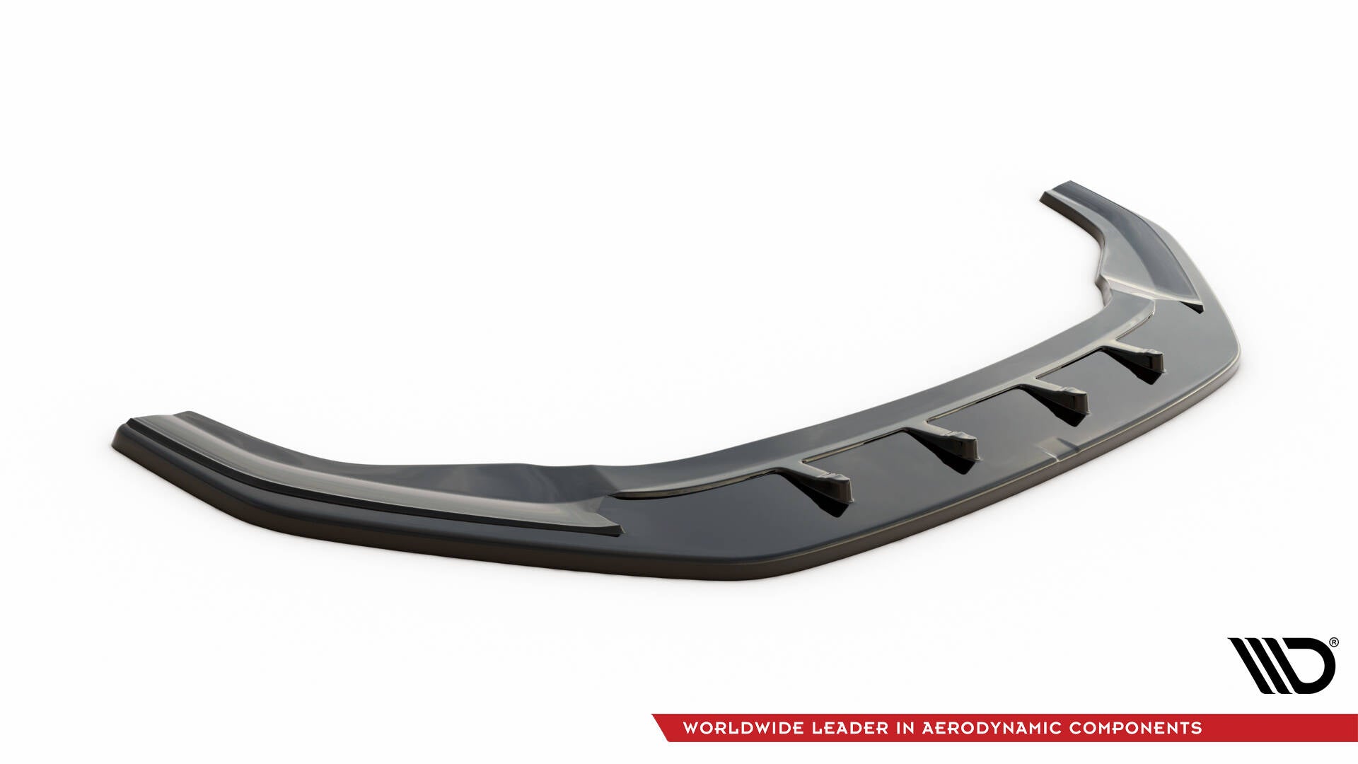 Maxton Design Street+ Spoilerlippe Front Ansatz V.1 passend für VW Golf GTI / GTD Mk7 Facelift schwarz Hochglanz