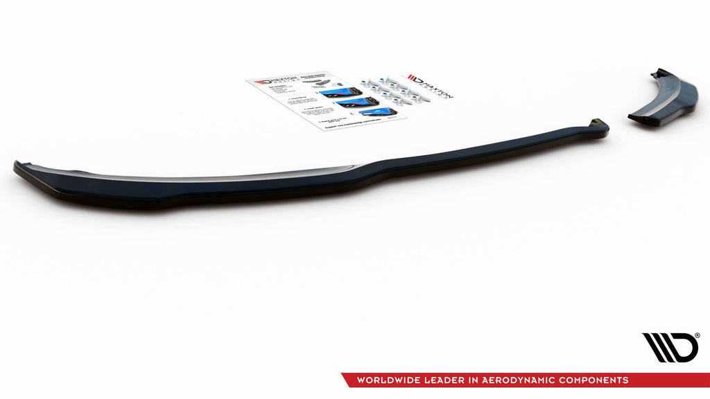 Maxton Design Heck Ansatz Flaps Diffusor passend für Peugeot 207 Sport schwarz Hochglanz