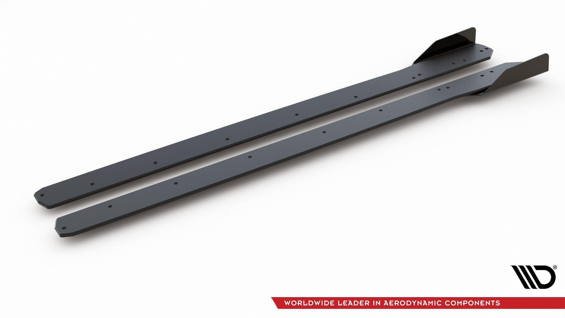 Maxton Design Street Pro Street+ Seitenschweller Leisten + Flaps passend für Ford Focus ST / ST-Line Mk4 schwarz Hochglanz