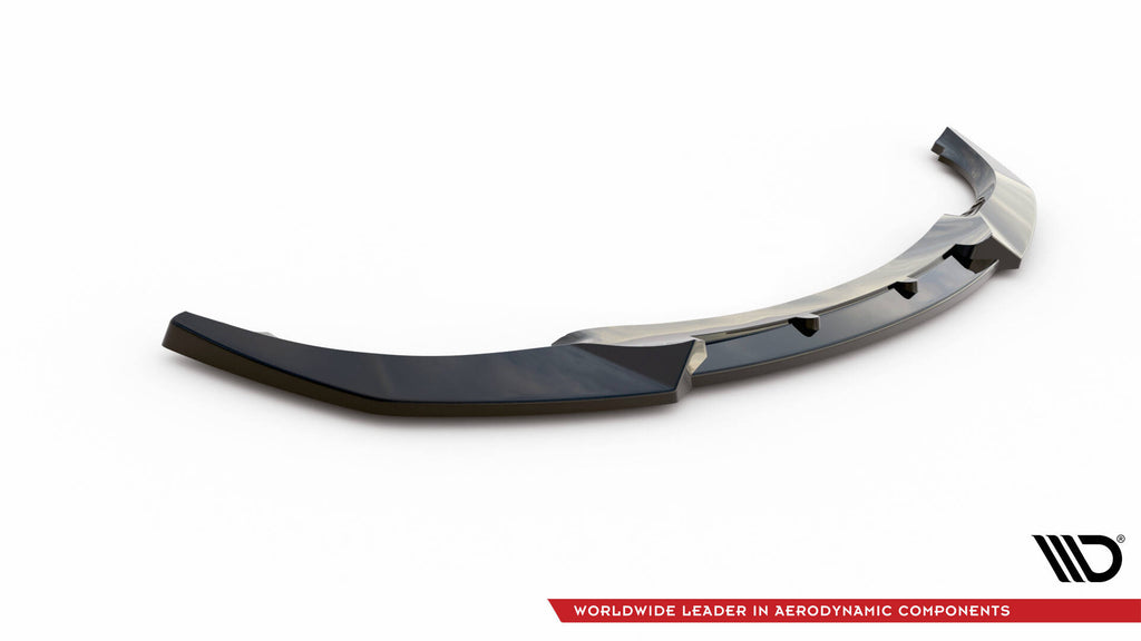 Maxton Design Street+ Spoilerlippe Front Ansatz V.3 passend für BMW 3er Coupe E46 schwarz Hochglanz
