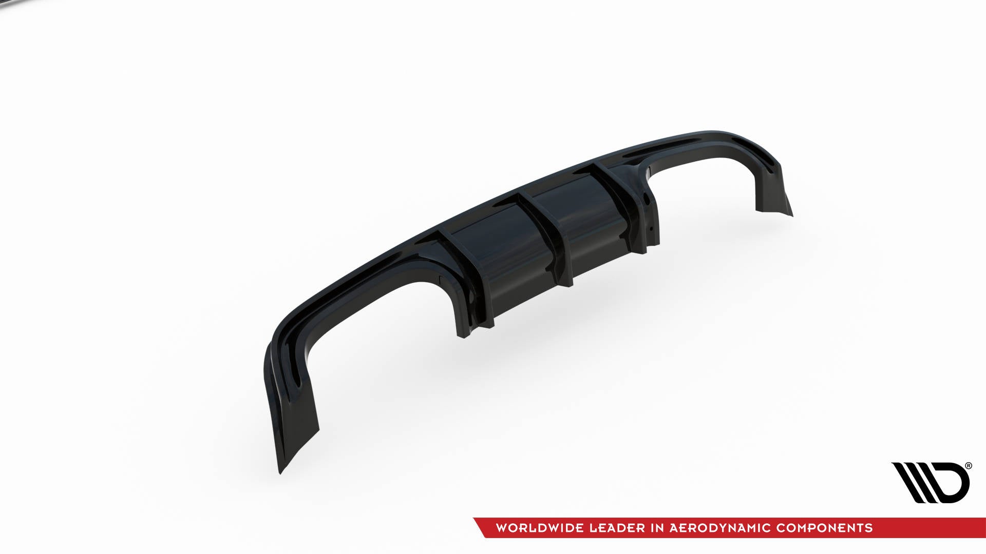 Maxton Design Diffusor Heck Ansatz passend für Mercedes-Benz CLK W209 schwarz Hochglanz