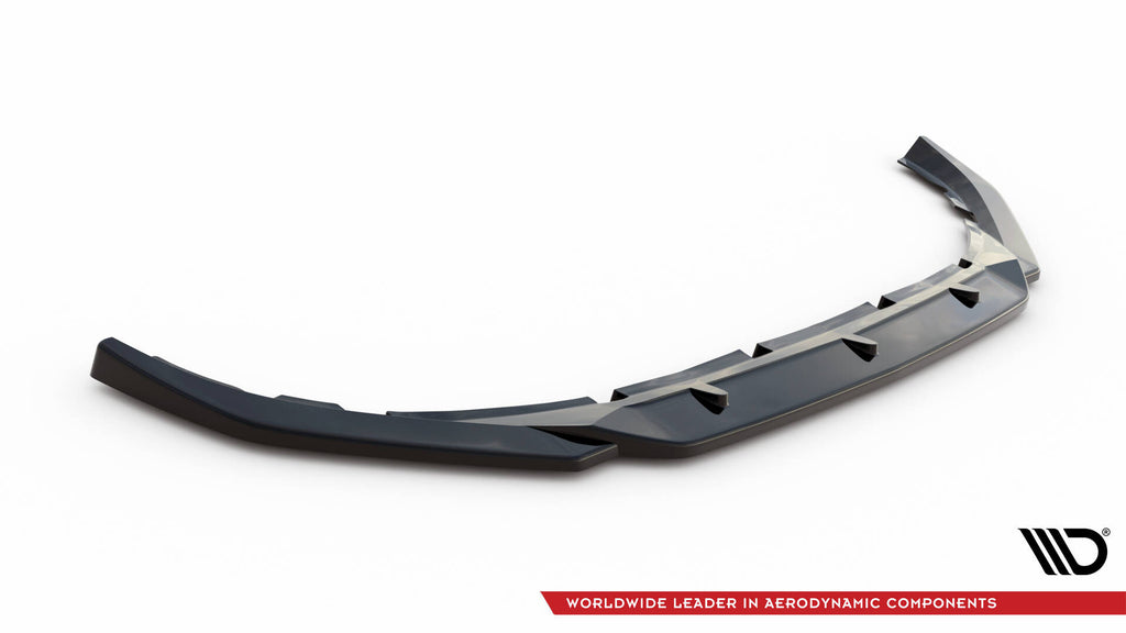 Maxton Design Street+ Spoilerlippe Front Ansatz V.2 passend für Volvo S60/V60 R-Design Mk3 schwarz Hochglanz